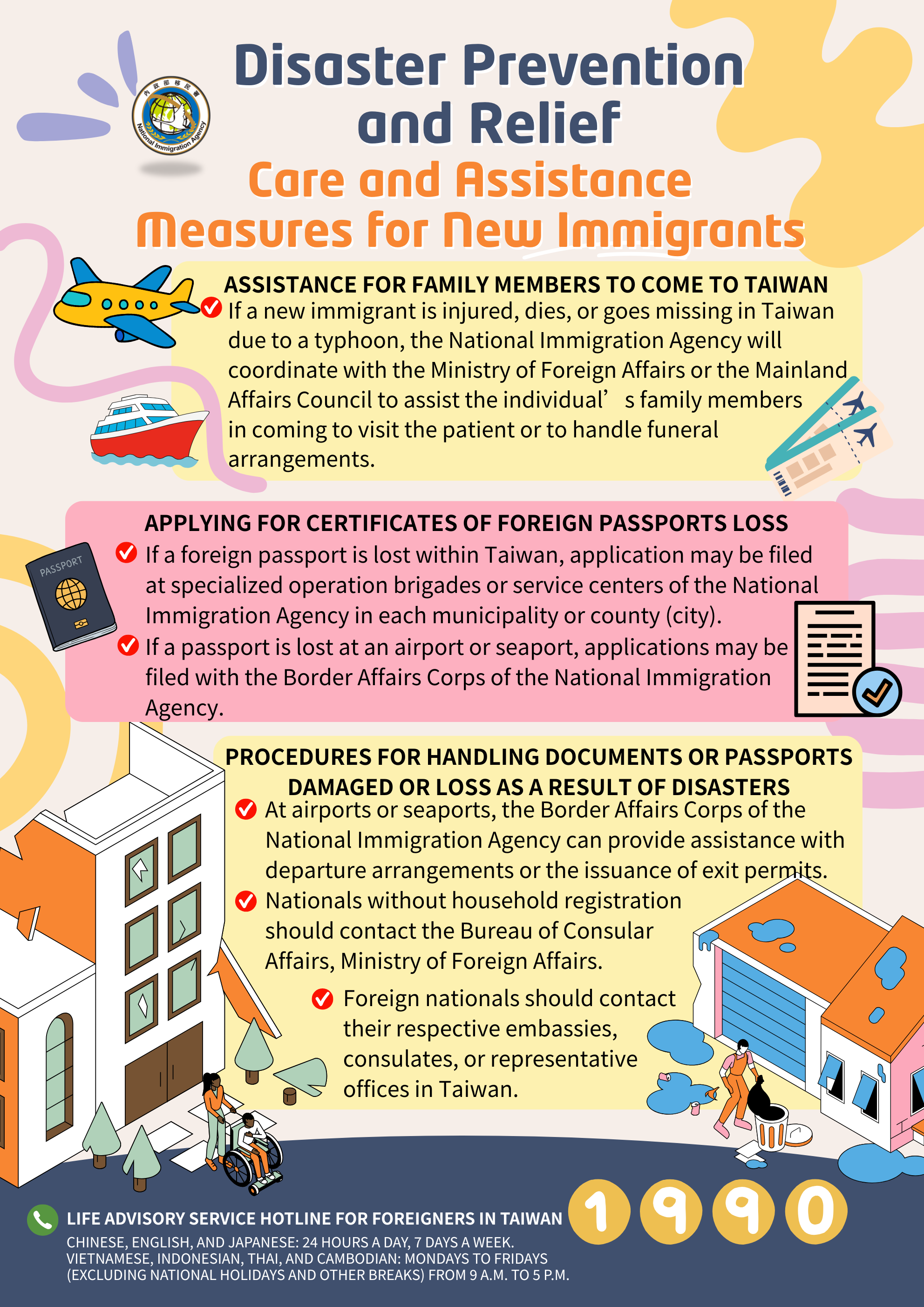 Disaster Prevention and Relief - Care and Assistance Measures for New Immigrants