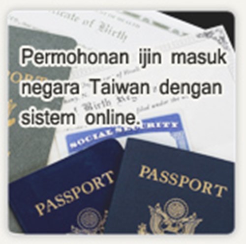 Online Application for R.O.C. (Taiwan) Travel Authorization Certificate (Applicable to citizens of India, Vietnam, Indonesia, Myanmar, Cambodia and Lao) icon