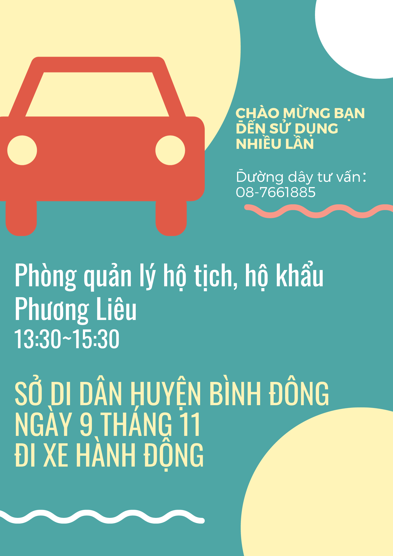 Sở di dân huyện Bình Đông NGÀY 9 THÁNG 11 Đi xe hành động